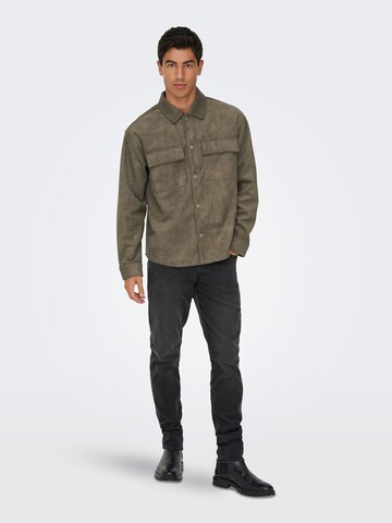 Veste mi-saison 'RAVI' Only & Sons en marron