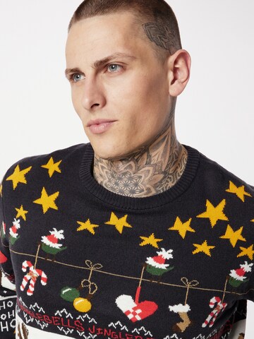 BLEND Weihnachtspullover in Mischfarben
