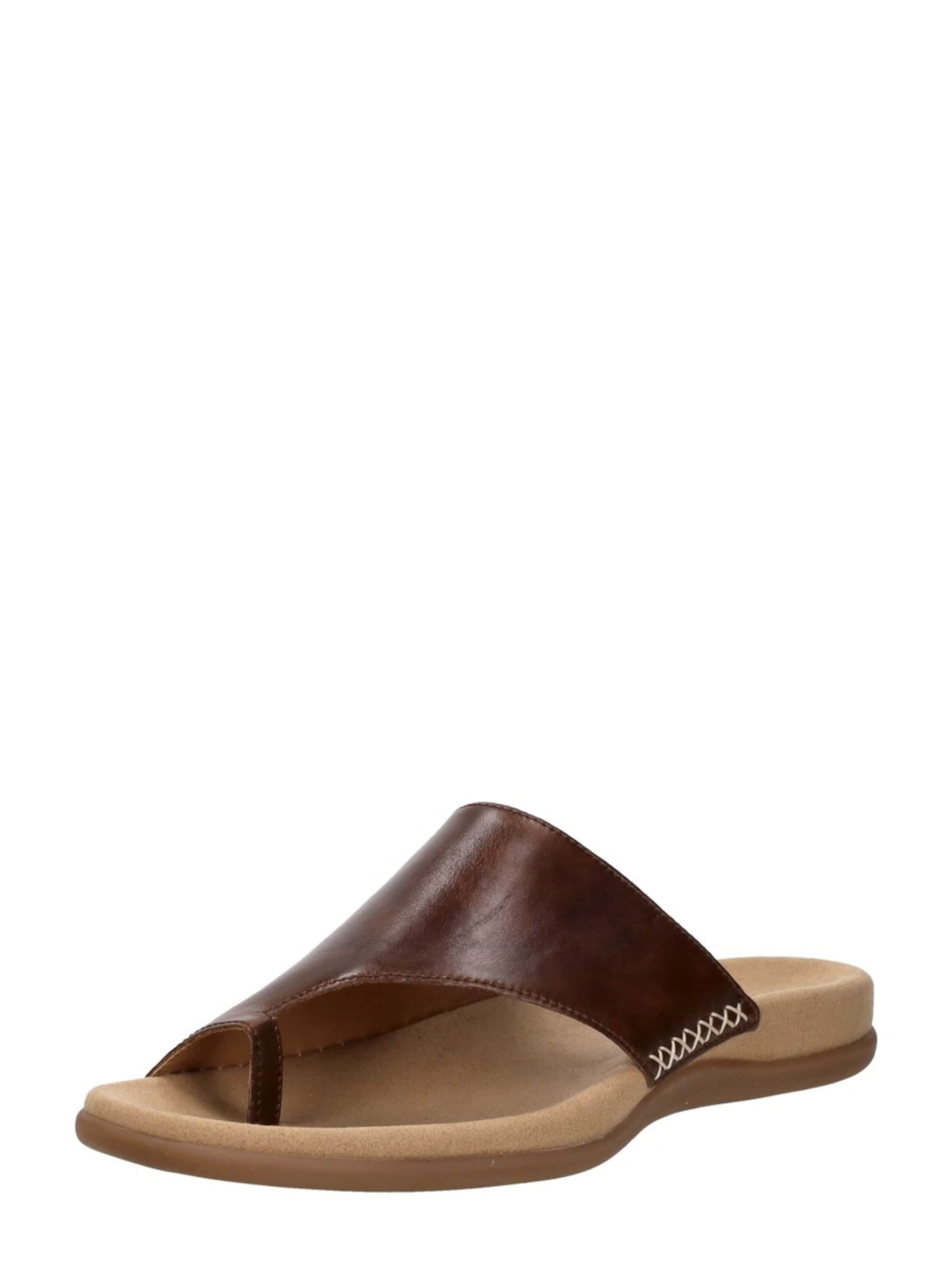 GABOR Teenslipper in Bruin: voorkant
