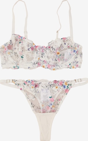 Trendyol Balconette Alusasusetti värissä valkoinen: etupuoli