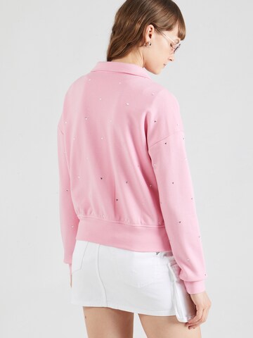 GUESS Sportlik trikoojakk 'SKYLAR', värv roosa