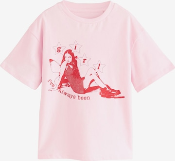 rožinė Next Marškinėliai 'Olivia Rodrigo': priekis