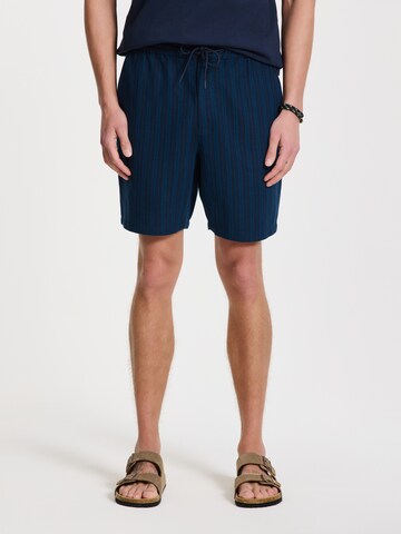 Shiwi Regular Broek 'Lewis' in Blauw: voorkant