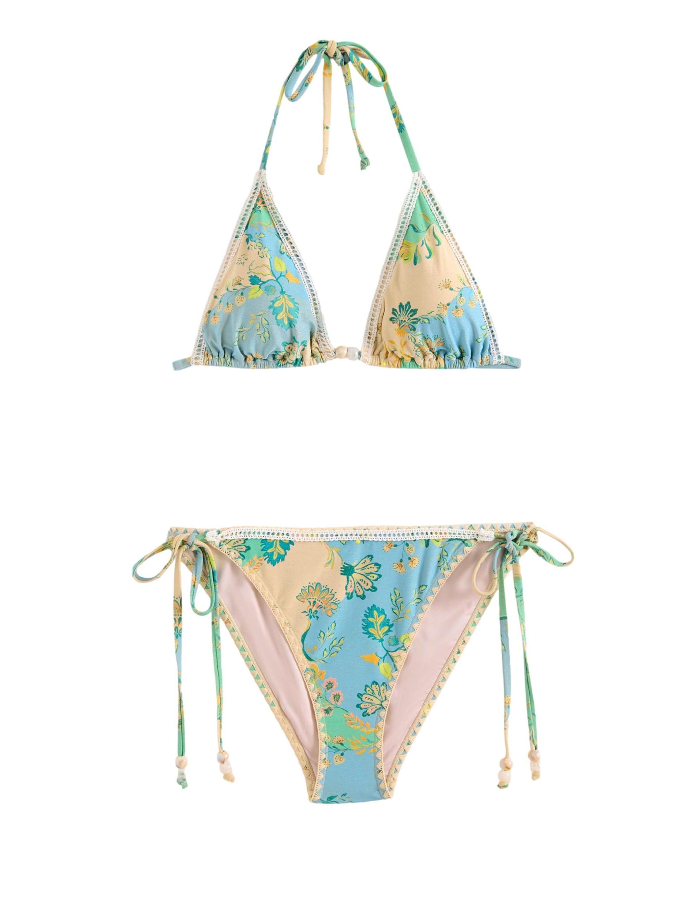 Triangle Bikini Friends Like These en bleu : devant