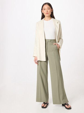 Tiger of Sweden Wide leg Pleated Pants 'IREZ' in Grey