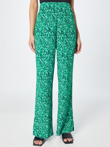 Nasty Gal Wide leg Trousers in Green: front