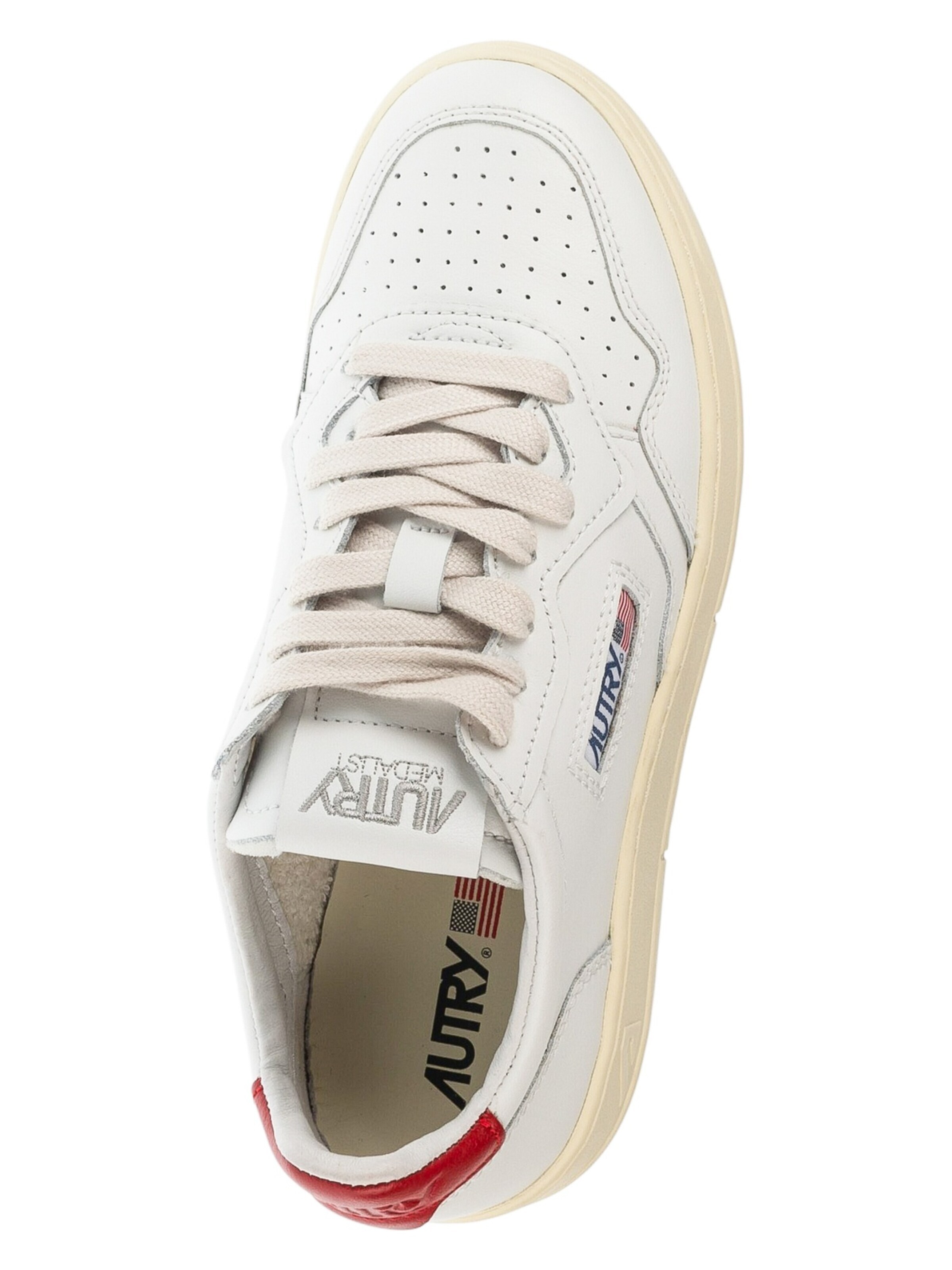 Autry Sneakers laag 'Autry Medalist Leather Low' in Wit
