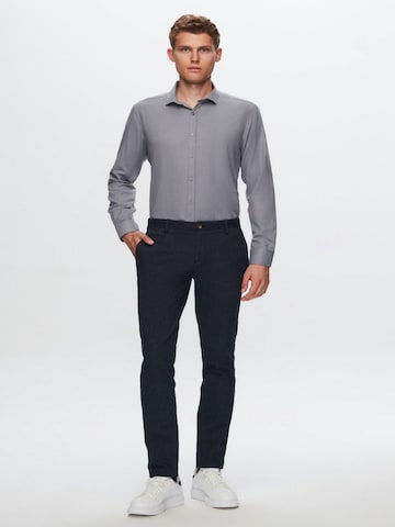 D’S Damat Regular fit Overhemd in Grijs
