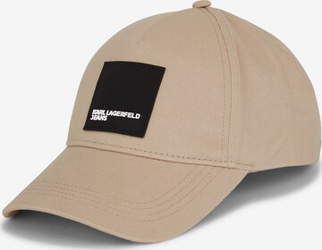 Casquette KARL LAGERFELD JEANS en beige : devant