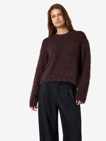Noisy may Sweater 'NMSASSY' in Brown: front