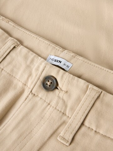 TWO SOON - regular Pantalón en beige