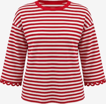 T-shirt usha BLUE LABEL en rouge : devant