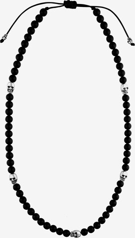Six Necklace in Black: front