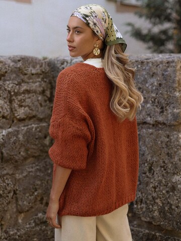 SASSYCLASSY Oversizestrickjacke‌‌‌ in Rot