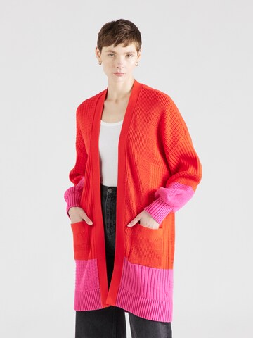 ESPRIT Knit Cardigan in Red: front