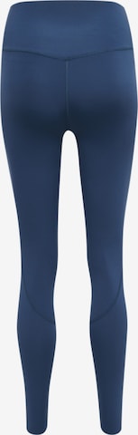 Hummel Skinny Sportbroek in Blauw