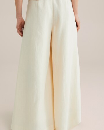 Wide leg Pantaloni cutați de la WE Studio pe bej