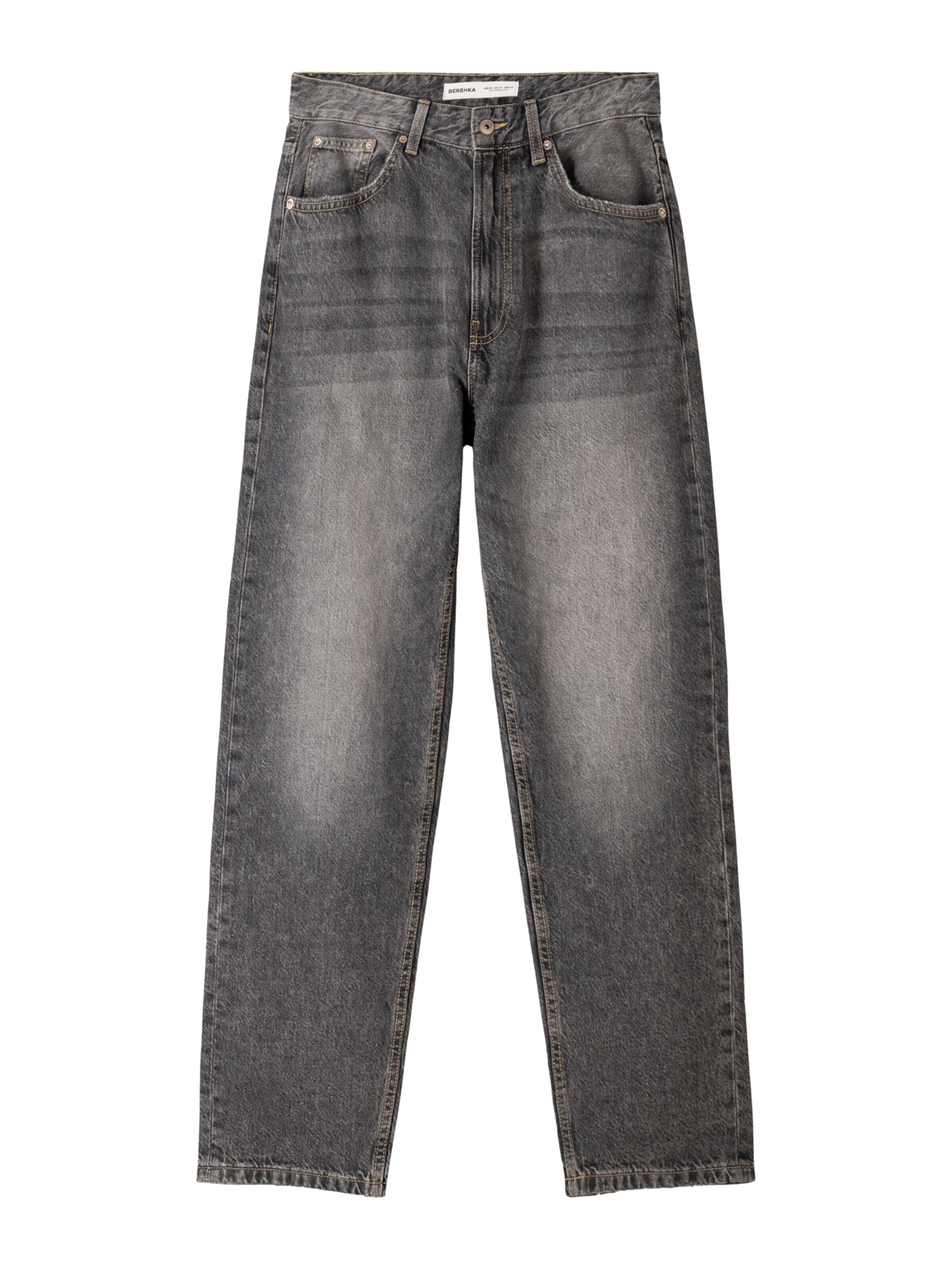 Bershka Loose fit Jeans in Dark Grey ABOUT YOU