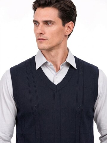 ALLTHEMEN Pullover 'Gitterlicht'‌‌ in Blau