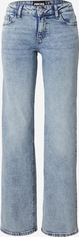 PIECES Loosefit Jeans 'BELLA' i blå: forside