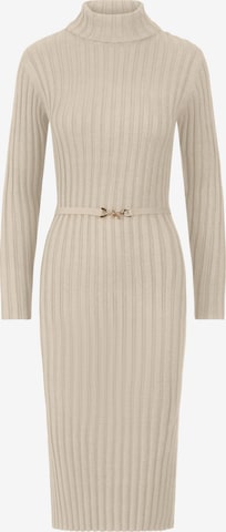 APART Knitted dress in Beige: front