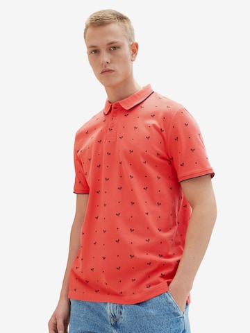 TOM TAILOR DENIM Poloshirt in Rot: predná strana