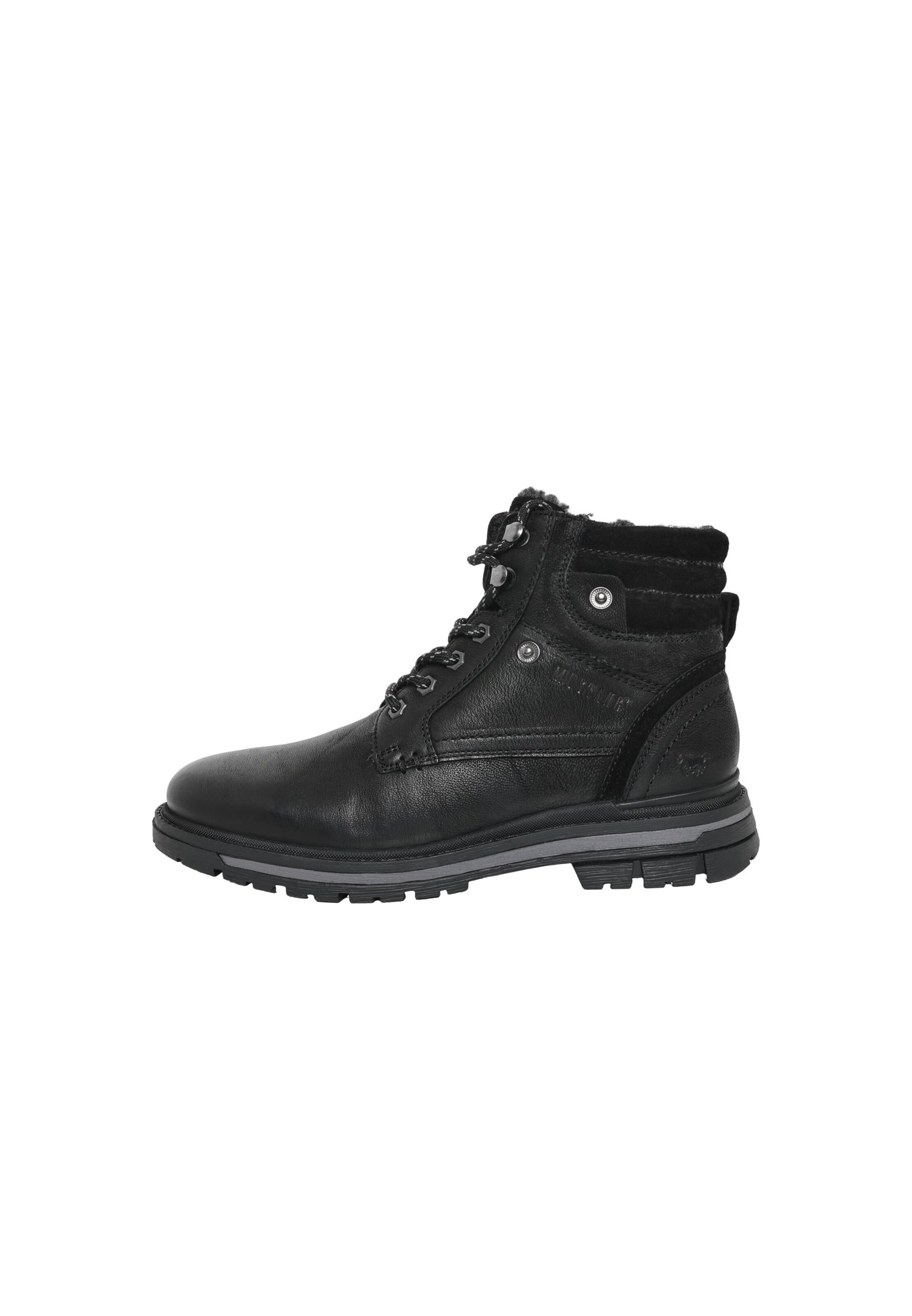 MUSTANG Veterboots in Zwart: voorkant