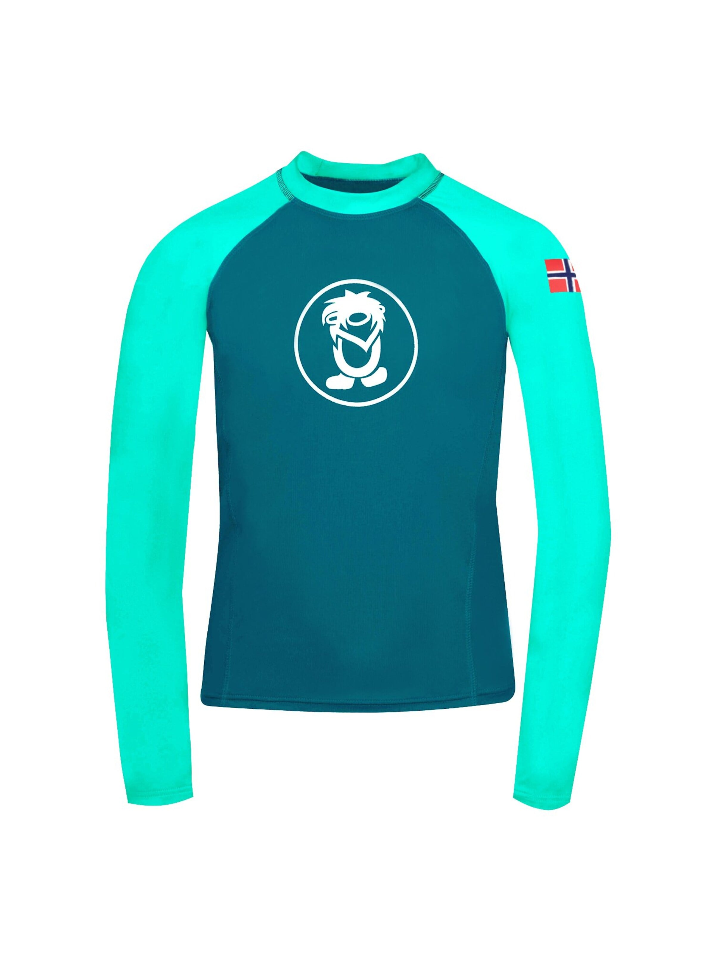 TROLLKIDS Athletic Swimwear in Green: front