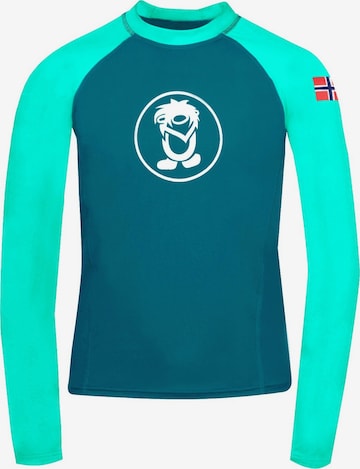 TROLLKIDS Athletic Swimwear in Green: front