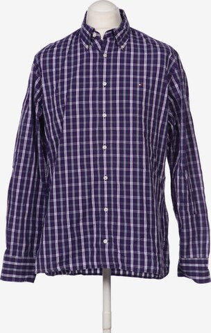 TOMMY HILFIGER Button Up Shirt in L in Purple: front