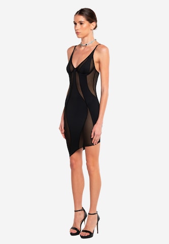 OW Collection Dress 'SWIRL' in Black