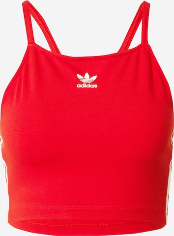 Top 'Adicolor' di ADIDAS ORIGINALS in rosso: frontale