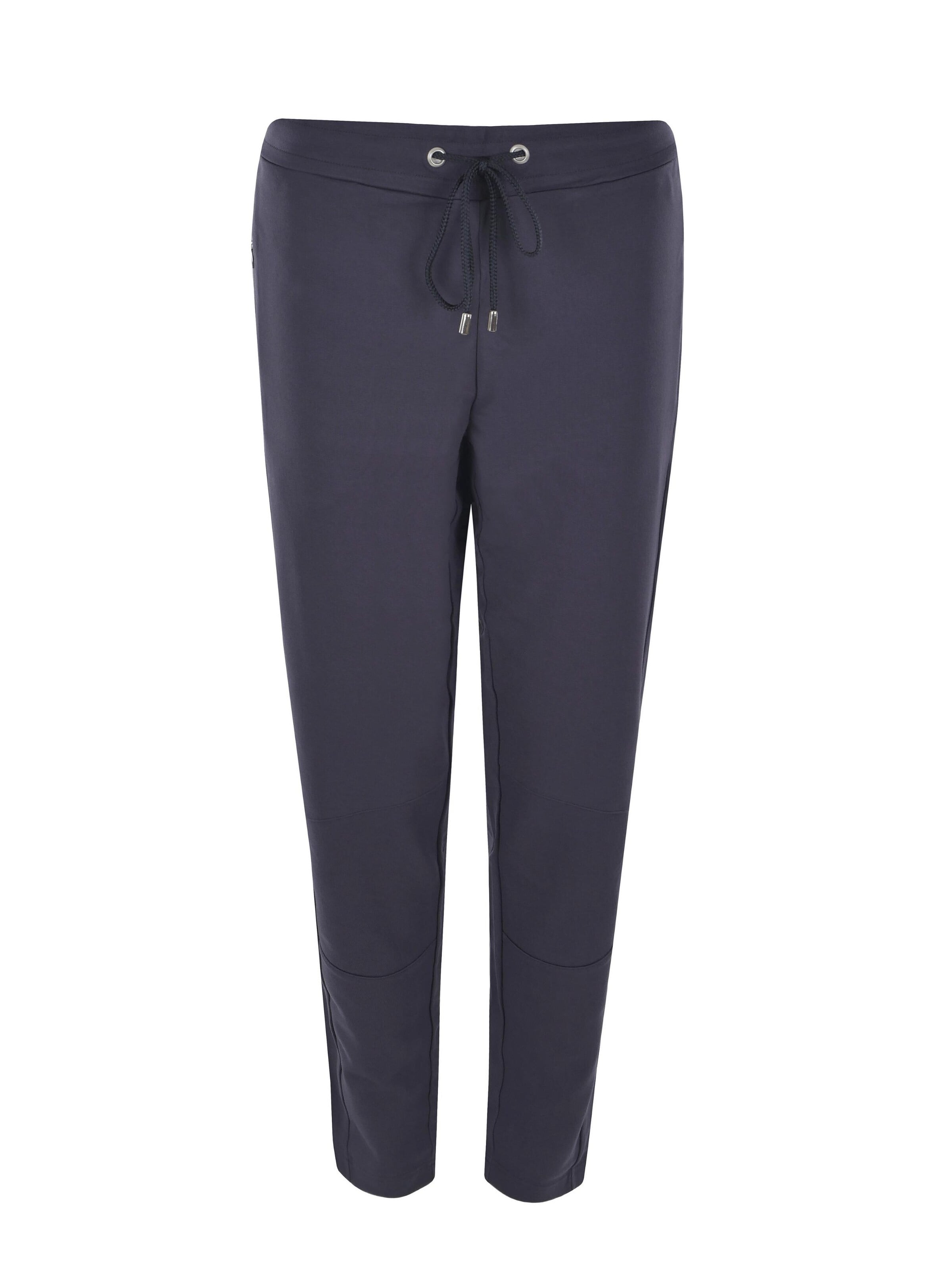 HAJO Tapered Pajama Pants 'Homewear Hose Klima-Komfort® Uni' in Blue: front