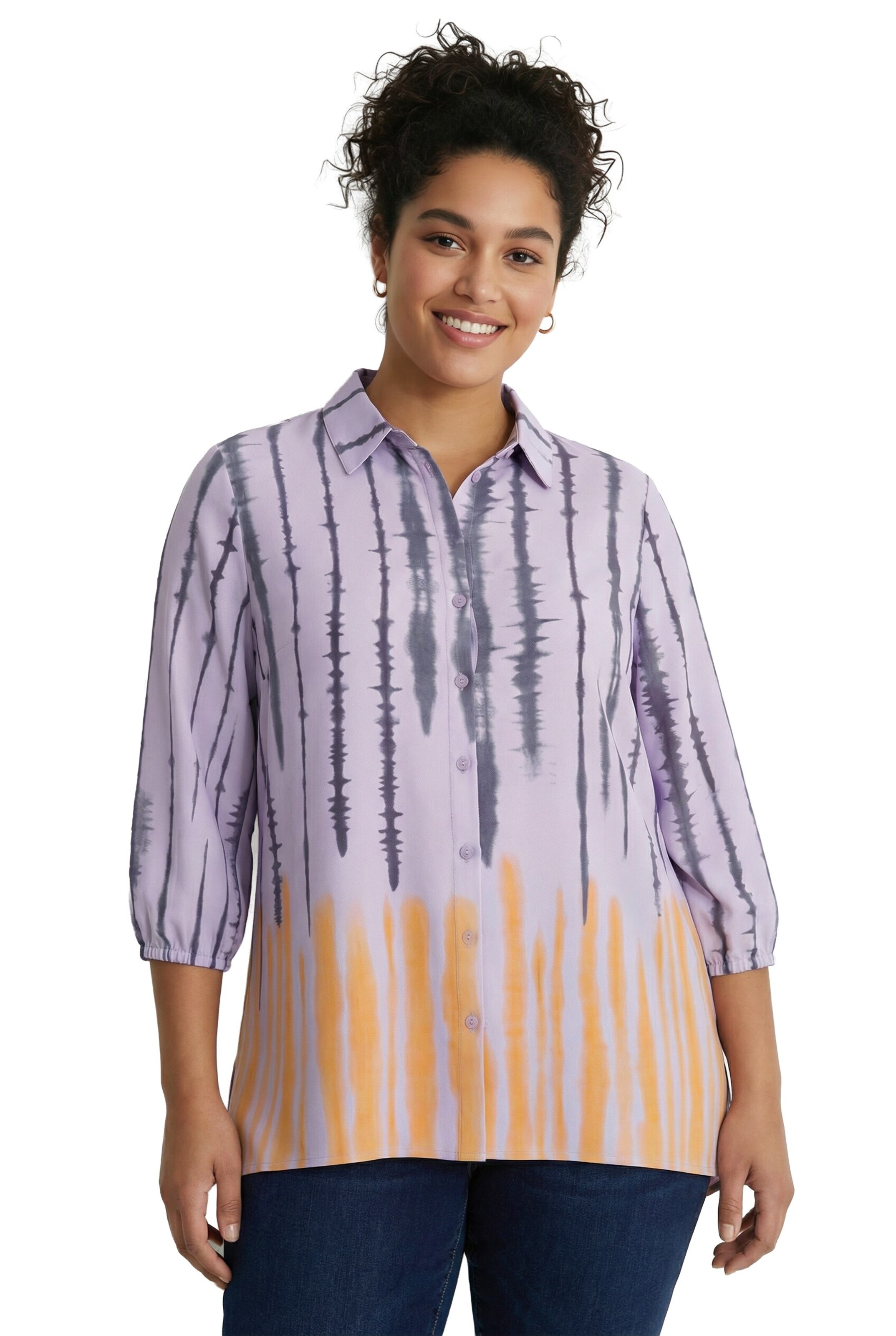 Ulla Popken Blouse in Purple: front