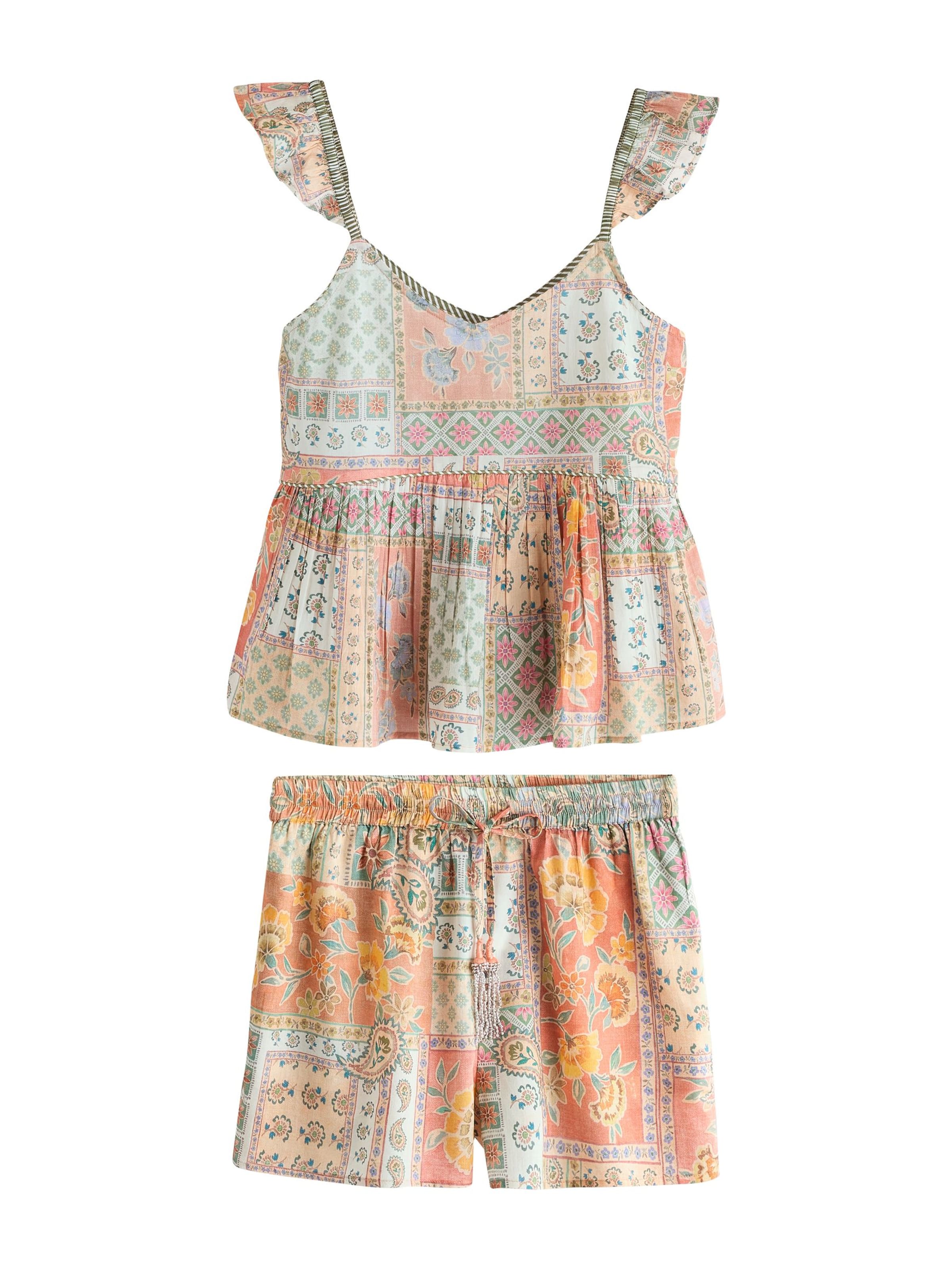 Next Shorty in XS in Blue / Green / Light orange / Pink, Item view