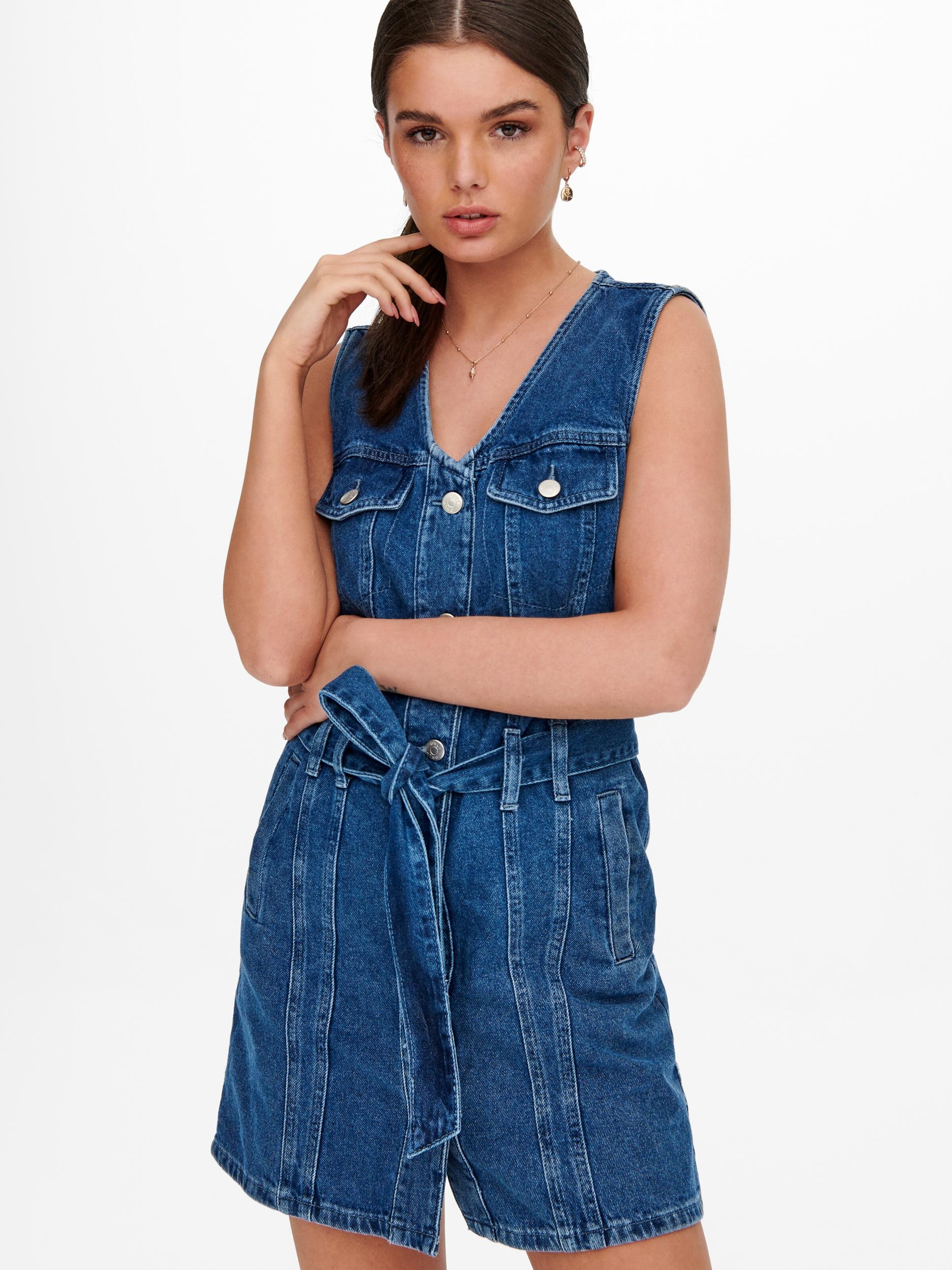 Frauen Große Größen ONLY Kleid 'Kendra' in Blau - AW75242 Frauen Große Größen ONLY Kleid 'Kendra' in Blau - AW75242