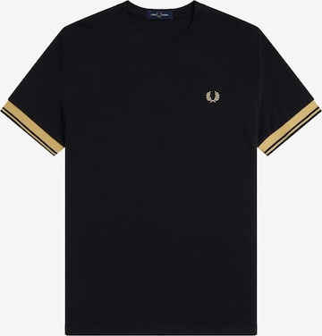Fred Perry Koszulka 'Camiseta fred perry marino twin tipped cuff t-shirt' w kolorze czarny: przód