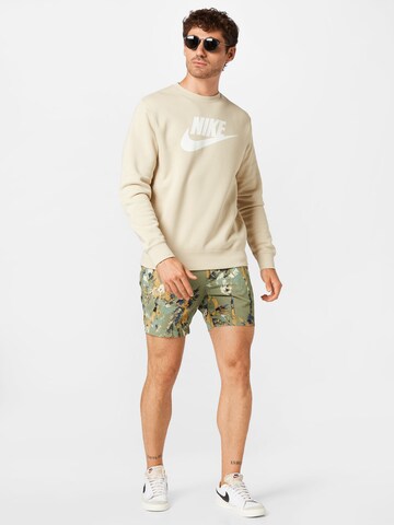 Nike Sportswear Athletic Sweatshirt in Beige