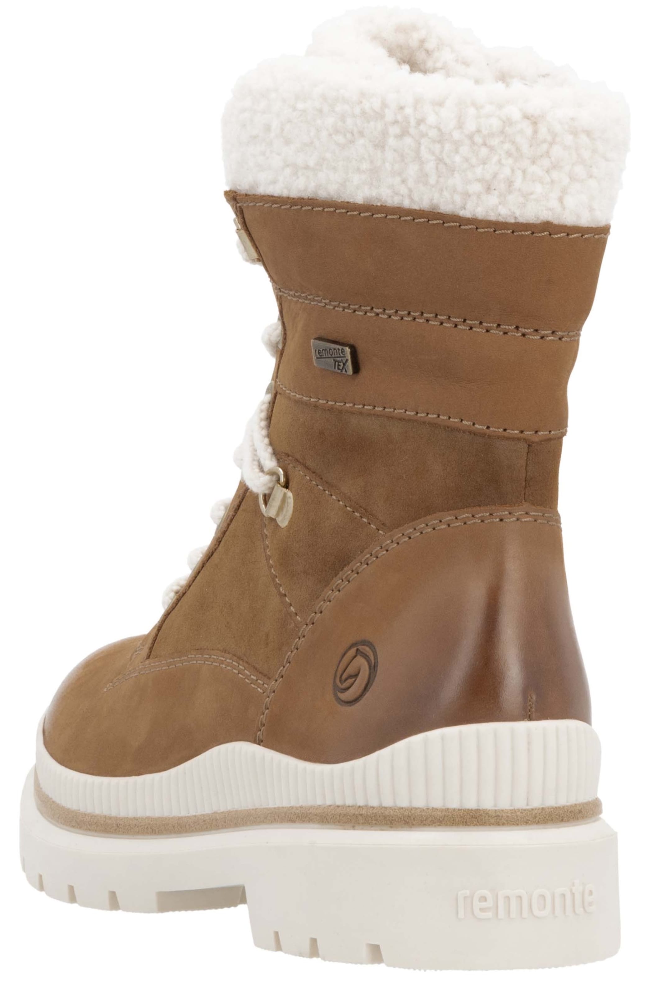 REMONTE Lace-up bootie in Brown