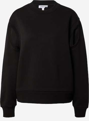EDITED Sweatshirt 'Valda' in Black: front