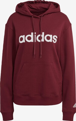 Sweat de sport 'Essentials Linear' ADIDAS SPORTSWEAR en rouge : devant