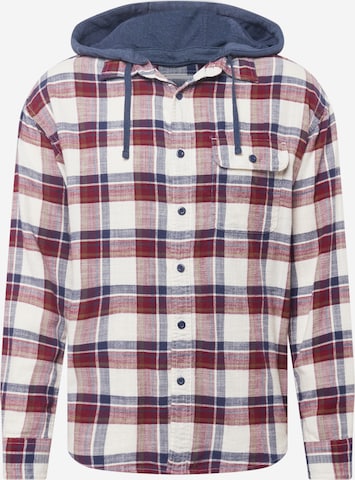 American Eagle Button Up Shirt 'TRUMAN' in Red: front