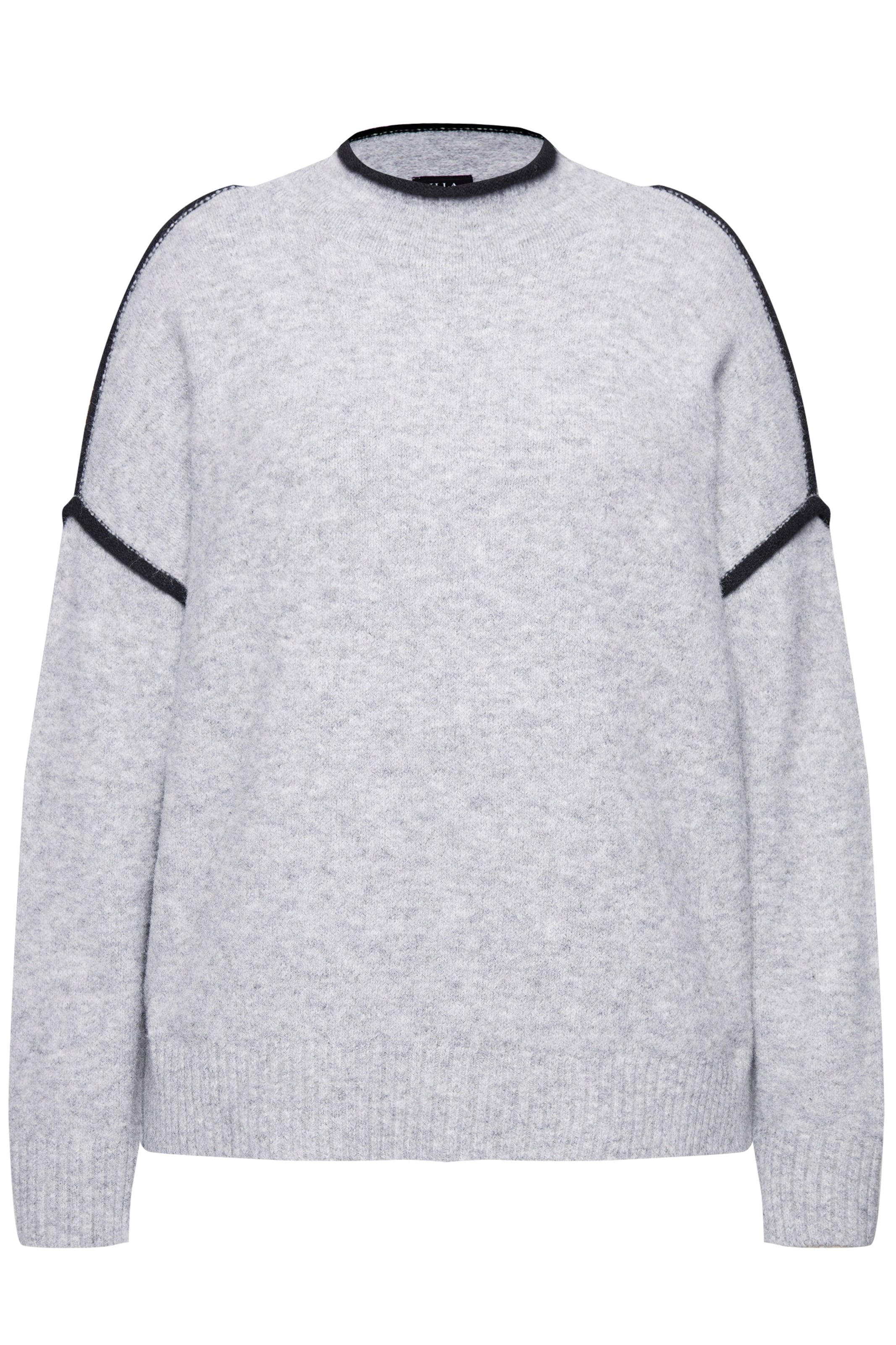 Ulla Popken Pullover in Grau: Vorderseite