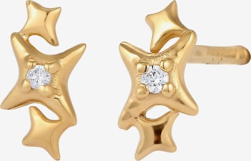 ELLI Ohrringe 'Stars' in Gold: Vorderseite