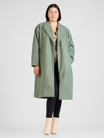 Vero Moda Curve Демисезонное пальто 'FORTUNE' в Зеленый