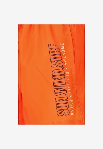 ZigZag Board Shorts in Orange