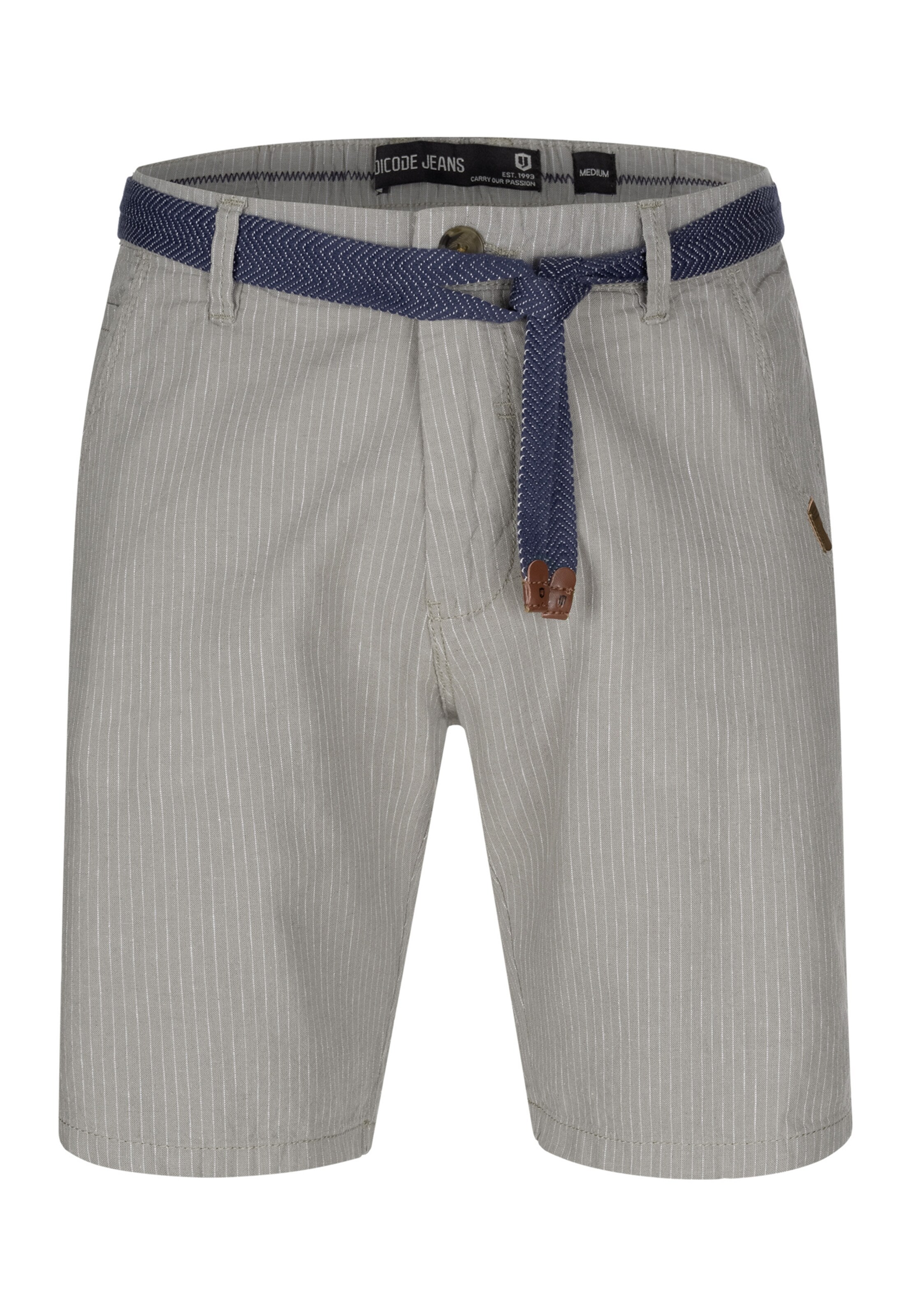 INDICODE JEANS Regular Chino trousers in Grey: front