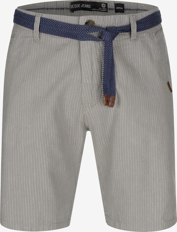 INDICODE JEANS Regular Chino Pants in Grey: front