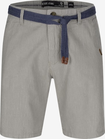 Regular Pantalon chino INDICODE JEANS en gris : devant