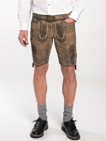 Regular Pantalon folklorique SPIETH & WENSKY en marron